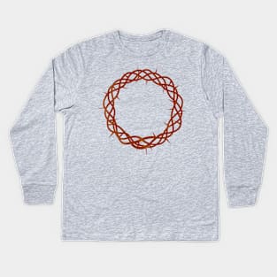 Crown of Thorns Kids Long Sleeve T-Shirt